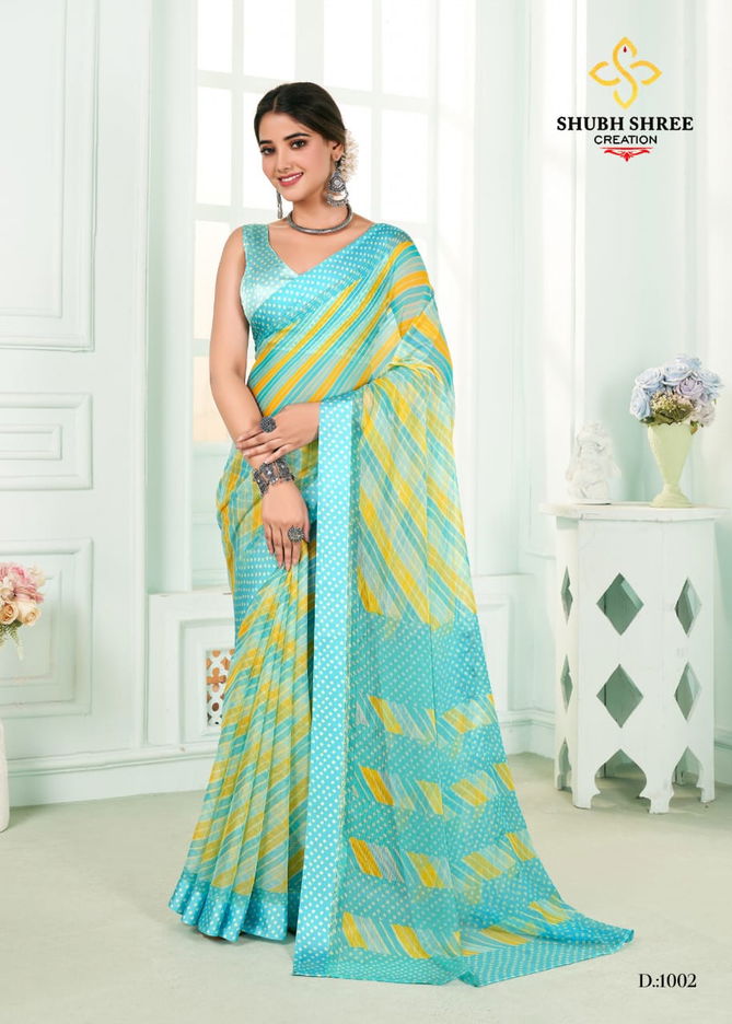 Florence By Shubh Shree Chiffon Printed Sarees Catalog